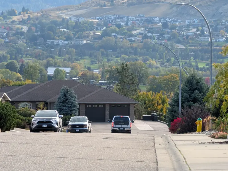 Valley view from a newer East Hill subdivision